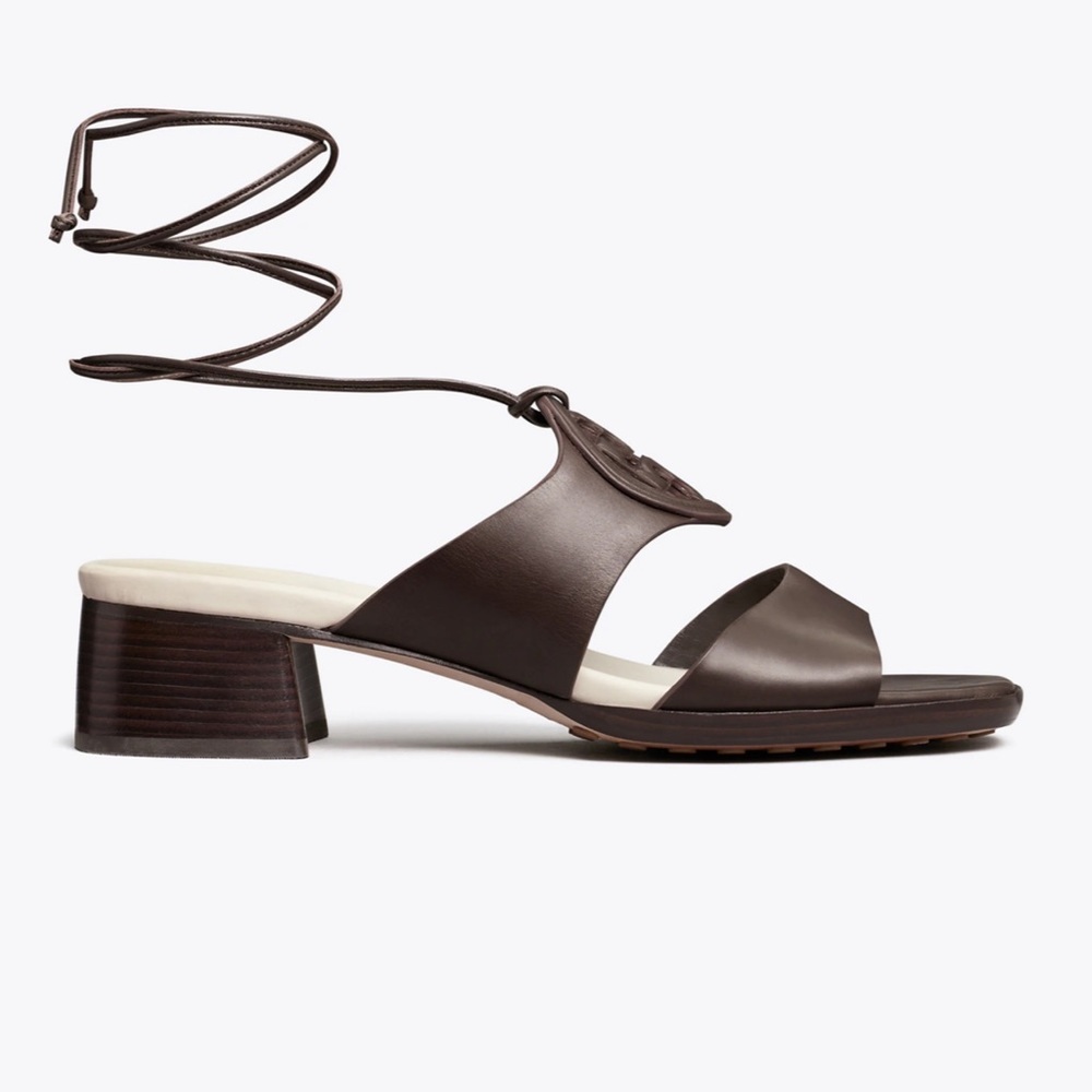 Tory Burch  BOMBÉ MILLER HEEL SANDAL In Coconut & New Ivory Size 11 NIB - Picture 3 of 5